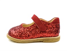 Angulus red glitter ballet flats